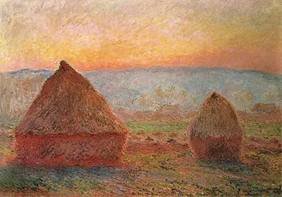 Grainstacks at Giverny, Sunset, 1888–89 Claude Monet
